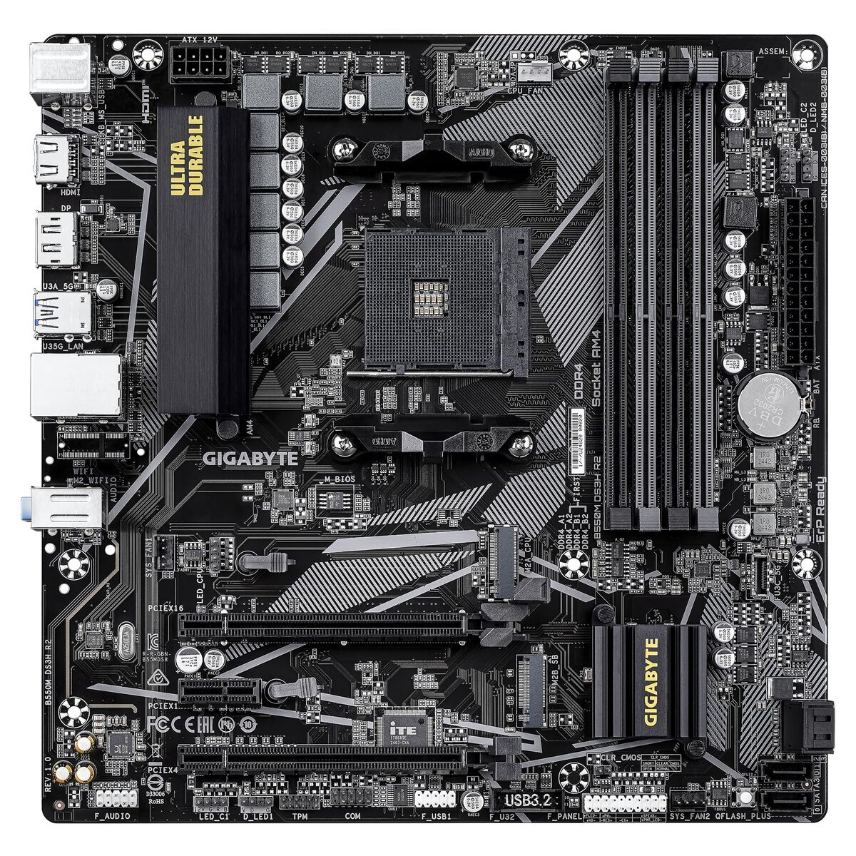 Picture of Motherboard Gigabyte B550M DS3H R2 AMD B550 AMD AM4
