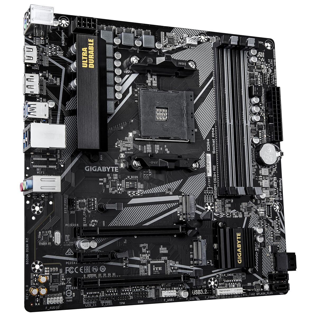 Picture of Motherboard Gigabyte B550M DS3H R2 AMD B550 AMD AM4