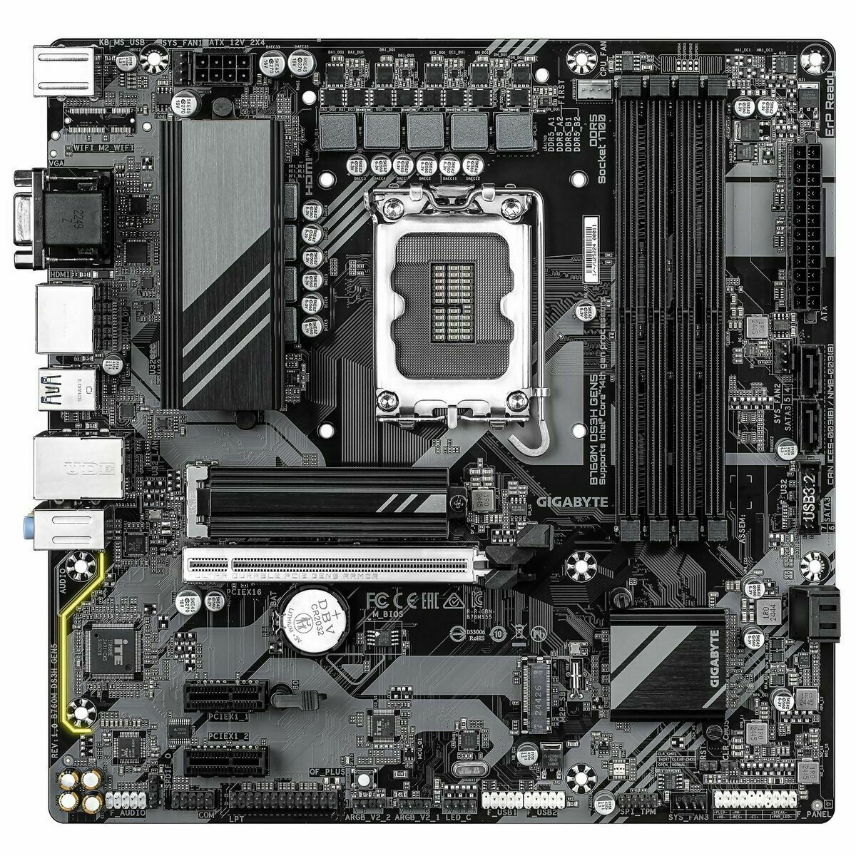 Afbeeldingen van Motherboard Gigabyte B760M DS3H GEN5 INTEL B760 EXPRESS LGA 1700