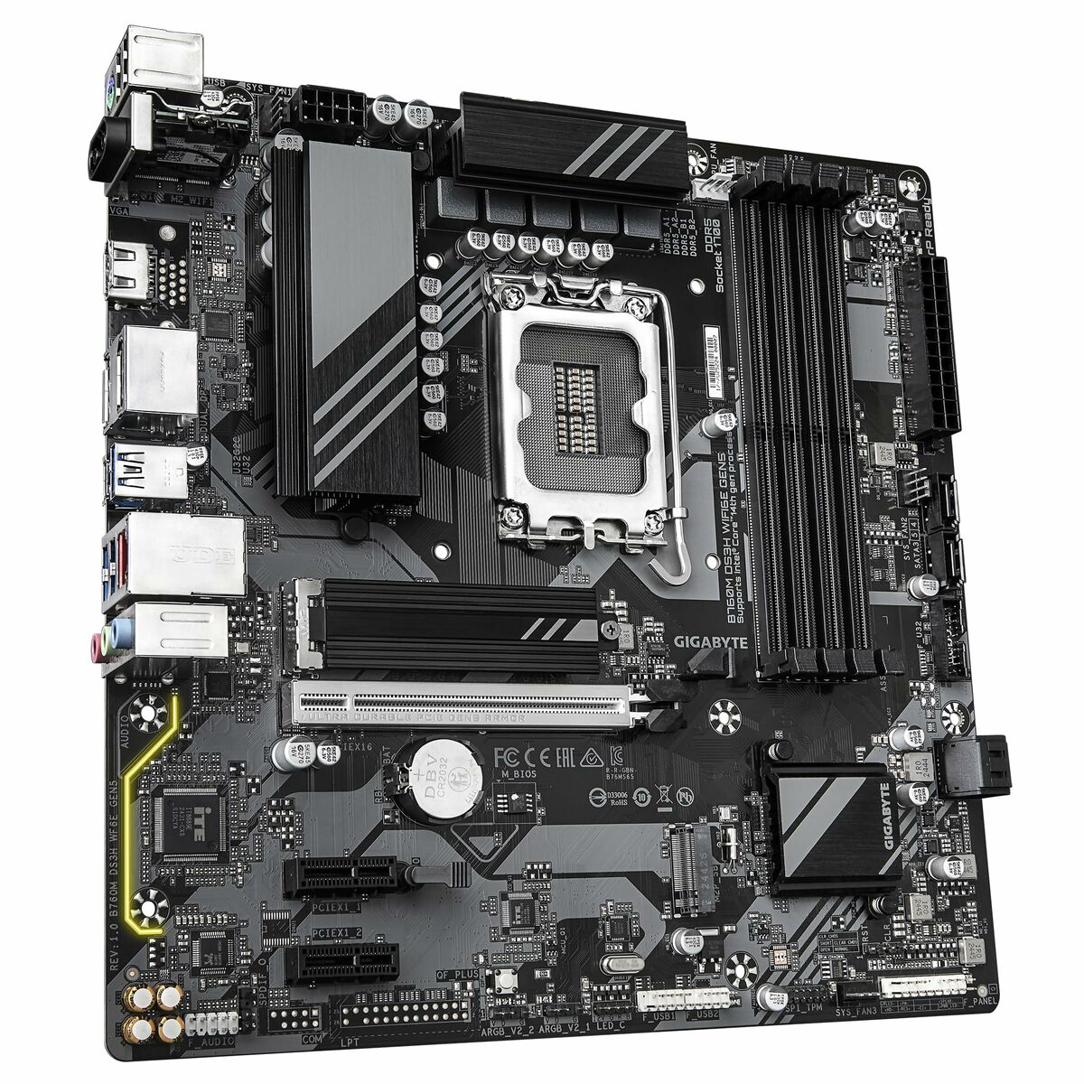 Image de Motherboard Gigabyte B760M DS3H WIFI6E GEN5 INTEL B760 EXPRESS LGA 1700