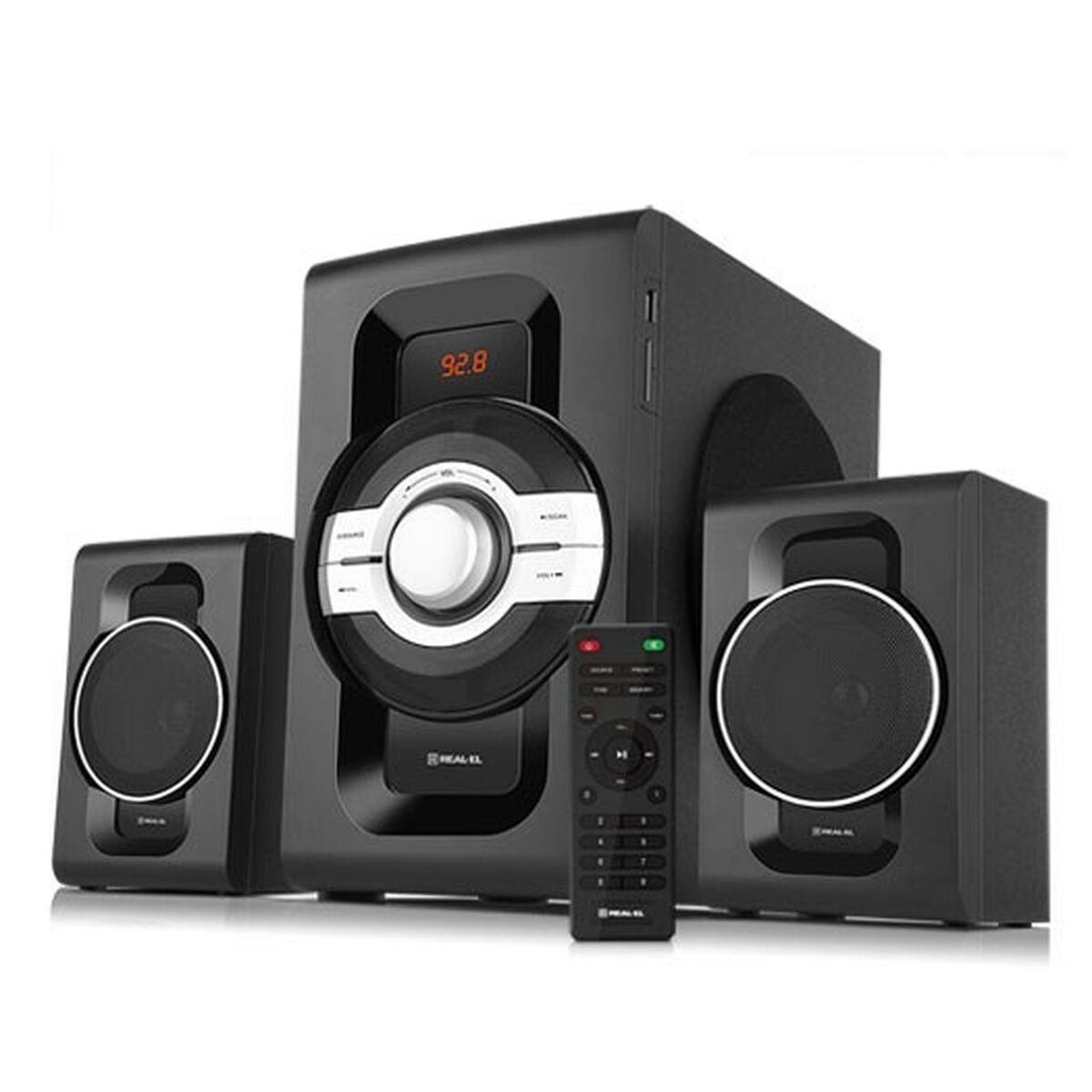 Haut-parleurs de PC Real-El M-590 Noir 60 W