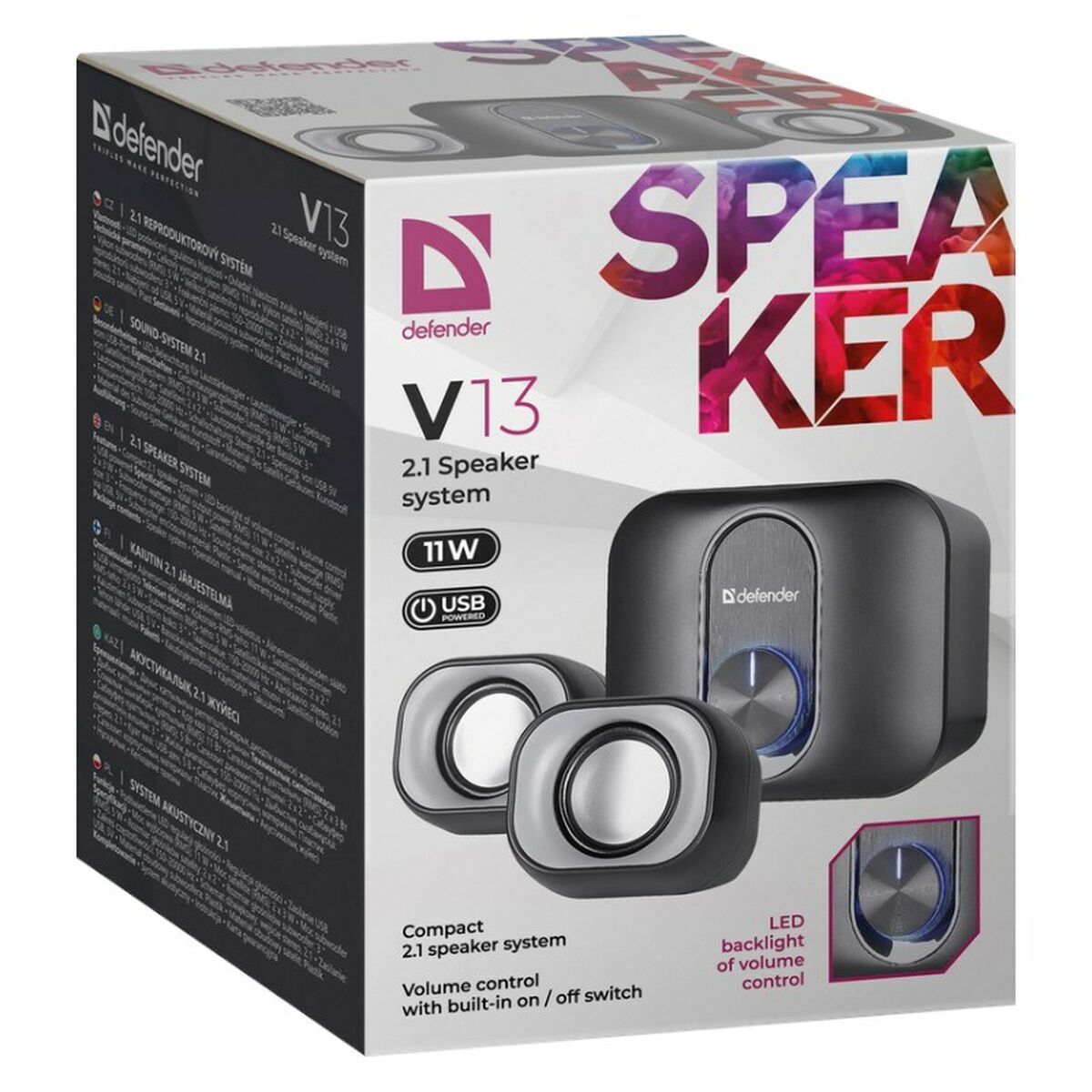 Afbeeldingen van PC Speakers Defender 65213 Black 6 W 11 W
