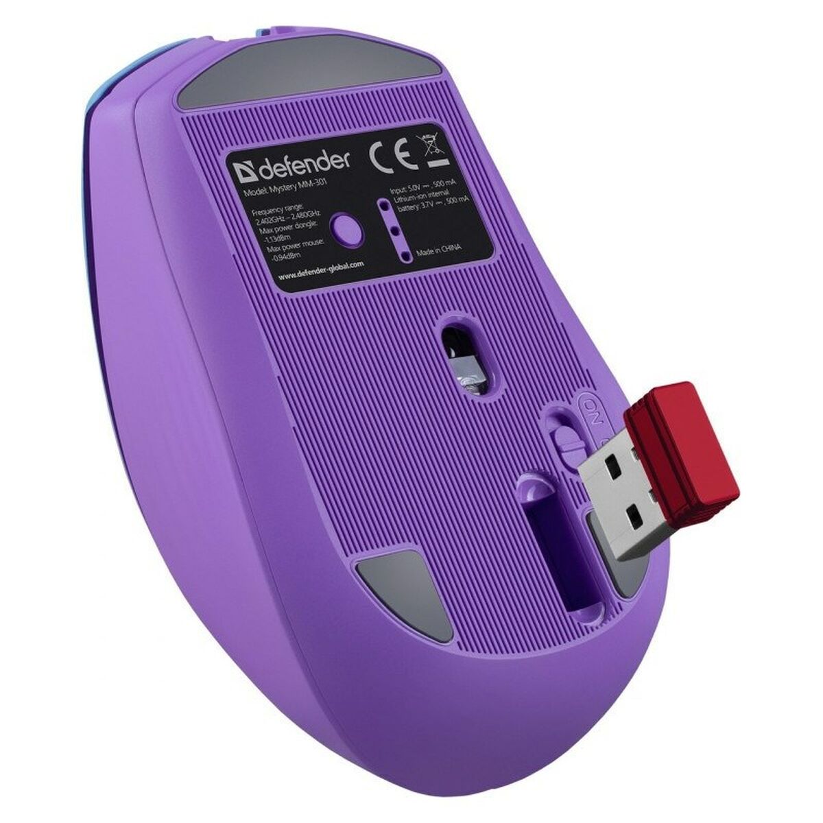 Afbeeldingen van Wireless Bluetooth Mouse Defender MISTERIO MM-301 Purple