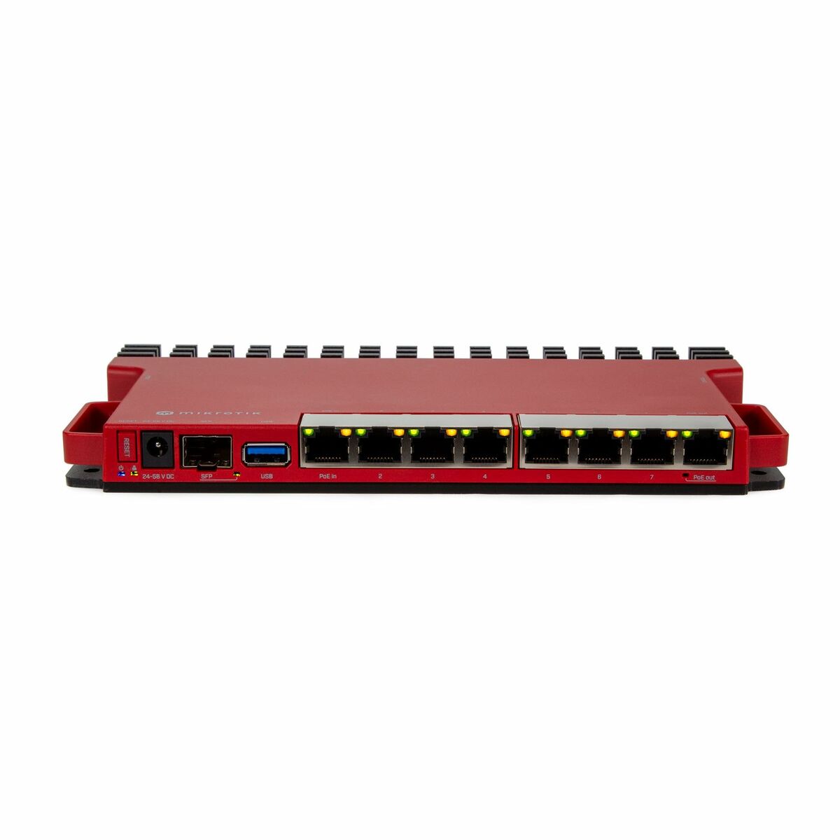 Picture of Router Mikrotik L009UIGS-RM Black Red RJ45 PoE x 1 USB x 1