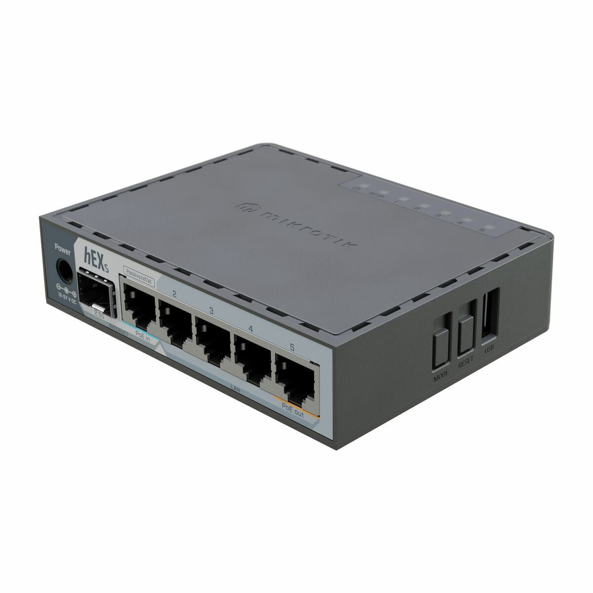 Afbeeldingen van Router Mikrotik E60IUGS Black USB RJ45 Ethernet LAN PoE x 1 USB 3.2 USB x 1