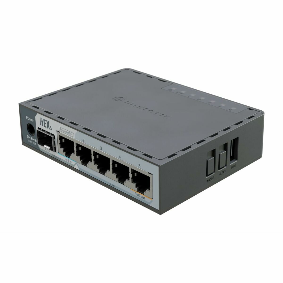 Afbeeldingen van Router Mikrotik E60IUGS Black USB RJ45 Ethernet LAN PoE x 1 USB 3.2 USB x 1