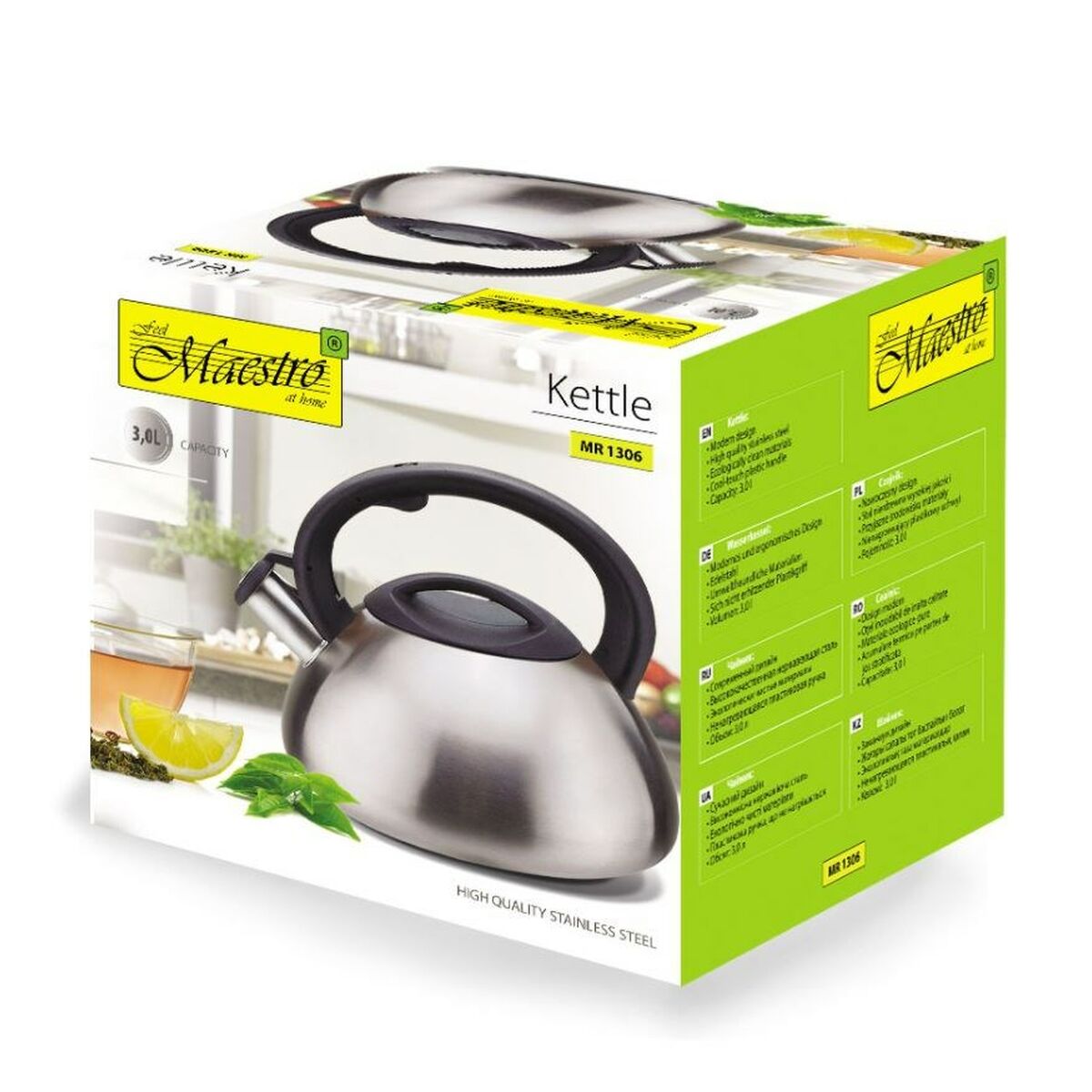 Image secondaire de Bouilloire Feel Maestro MR-1306 Noir Argenté 3 L