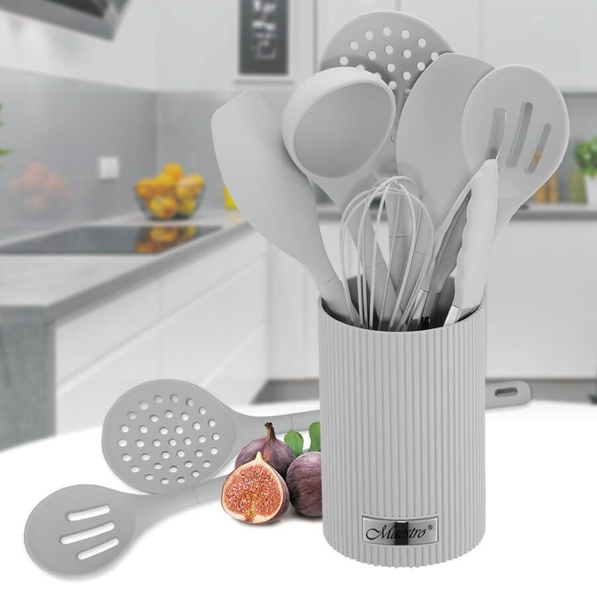 Image secondaire de Ensemble de couteaux de cuisine et support Feel Maestro MR-1542-GREY