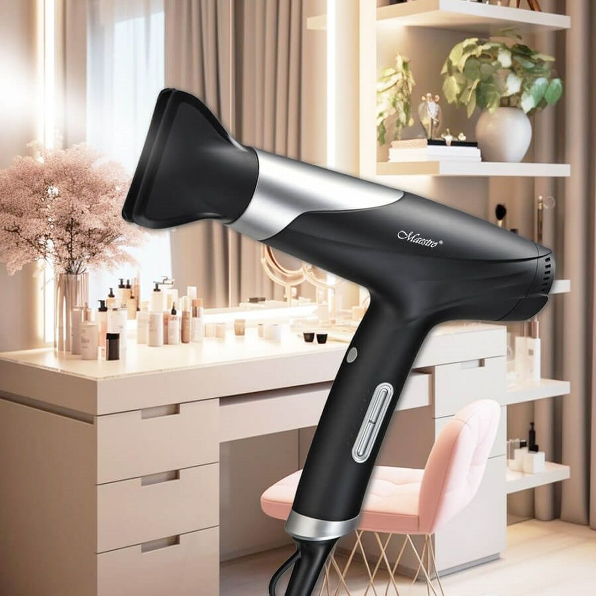 Image secondaire de Sèche-cheveux Feel Maestro MR-231 Noir Argenté 1800 W