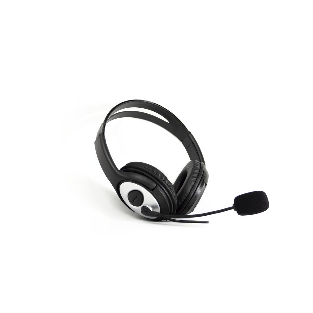 Headphones with Microphone CoolBox COO-AUM-01           Black