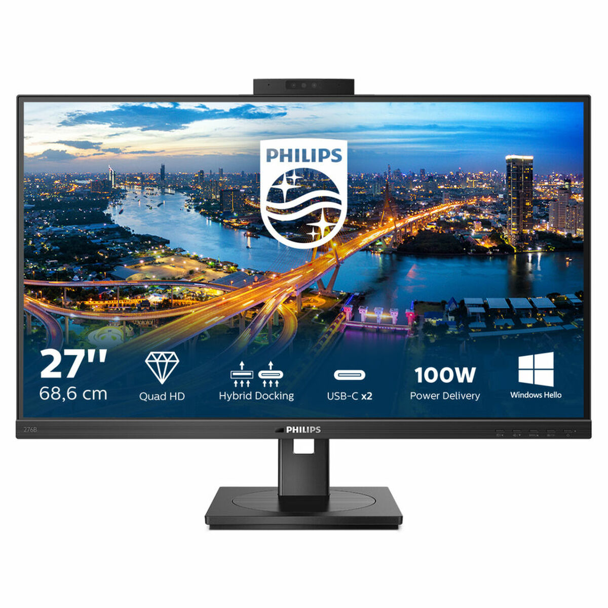 Image de Monitor Philips 276B1JH/00 LCD 27" IPS LCD Flicker free 50 - 60 Hz 75 Hz 50-60 Hz 27"