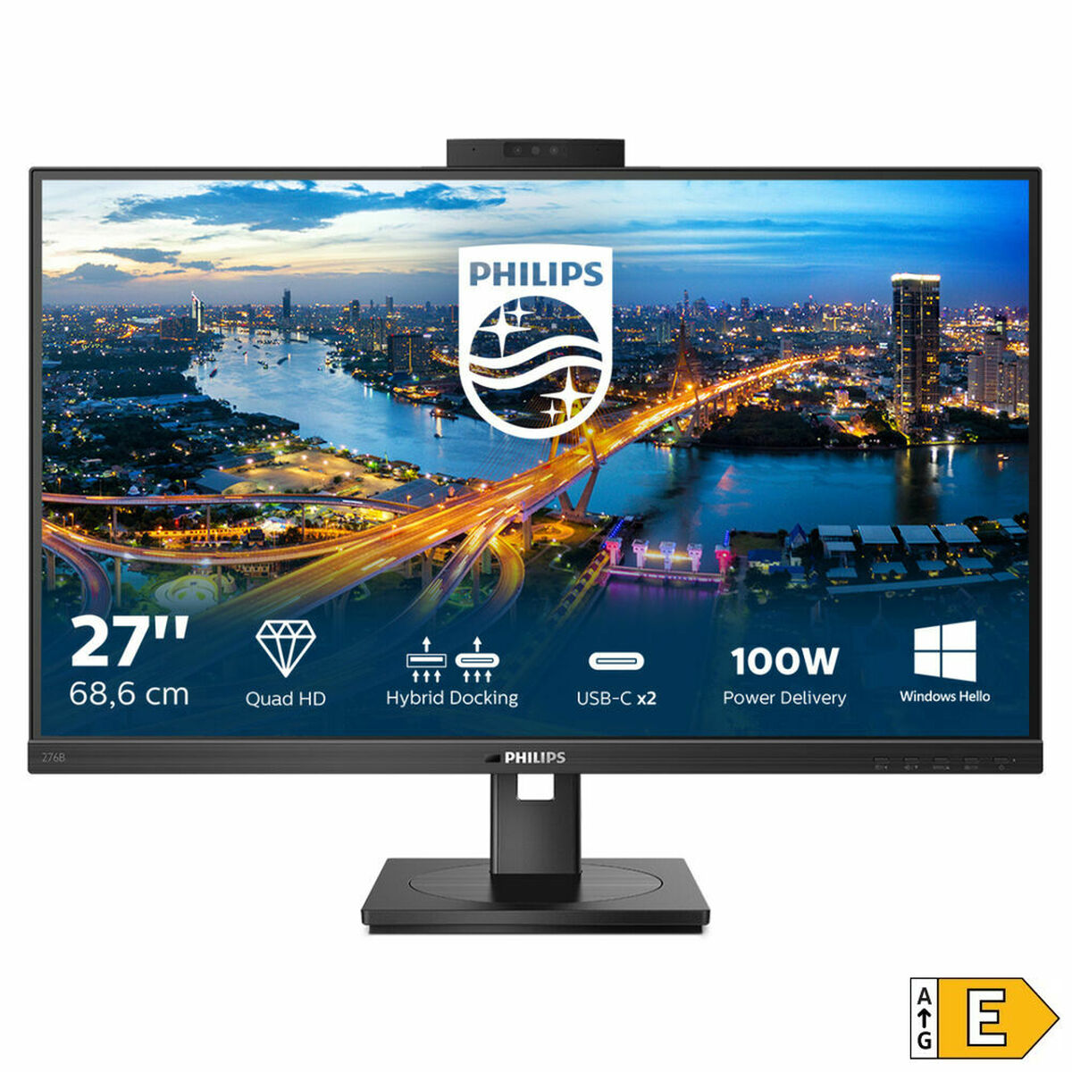 Image de Monitor Philips 276B1JH/00 LCD 27" IPS LCD Flicker free 50 - 60 Hz 75 Hz 50-60 Hz 27"