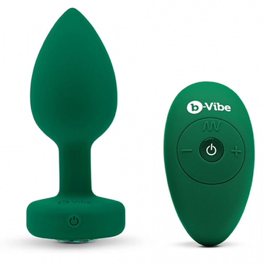 Anal plug B-Vibe Emerald Green Size M/L