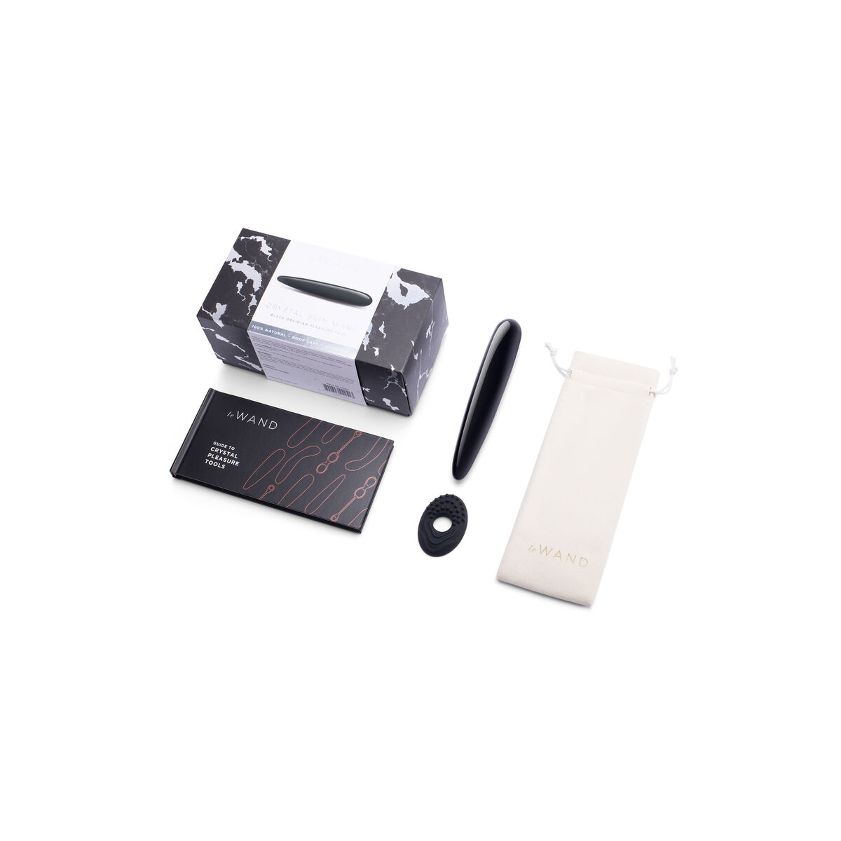 Minivibrátory Le Wand Crystal Černý