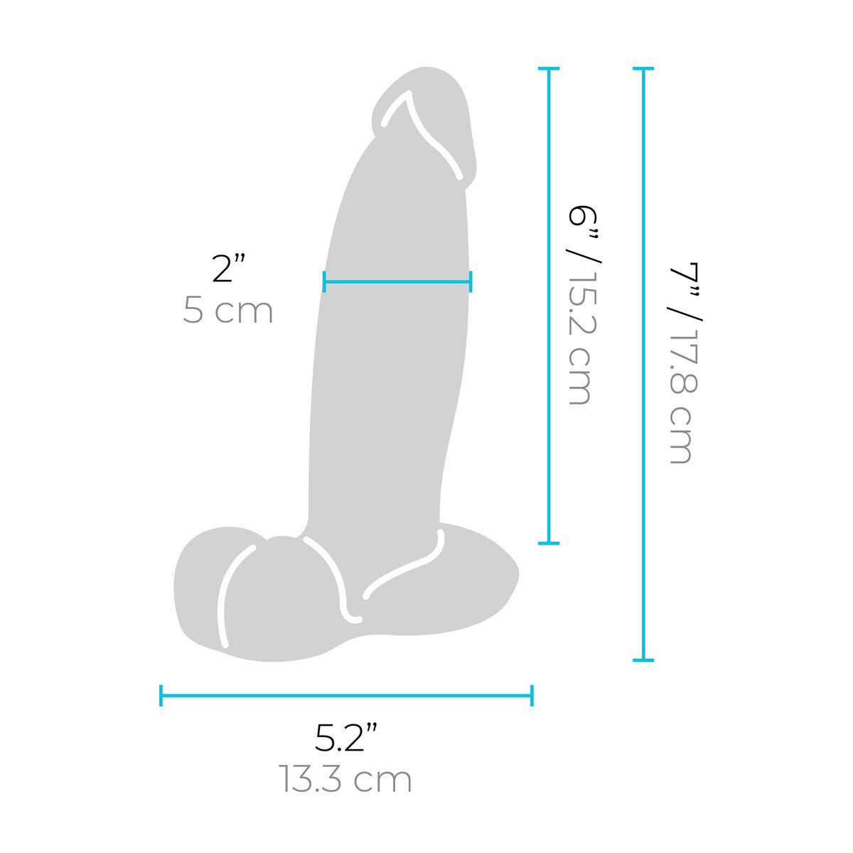 Dilda v realistickém provedení B-Vibe Silikonové Ø 4,5 cm (15,2 cm)