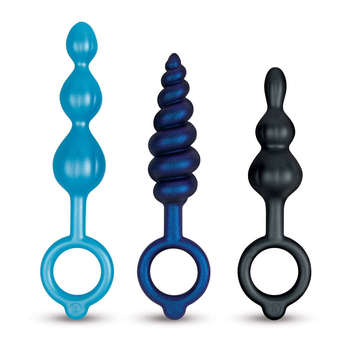 Anal plug B-Vibe Blue 3 Stykker