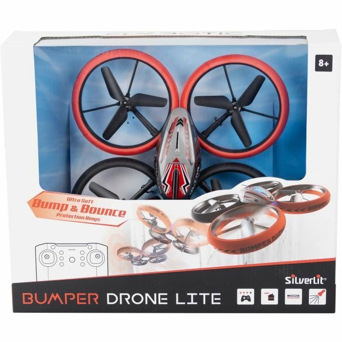 Remote control drone Flybotic Bumper 17 cm Picture of Remote control drone Flybotic Bumper 17 cm