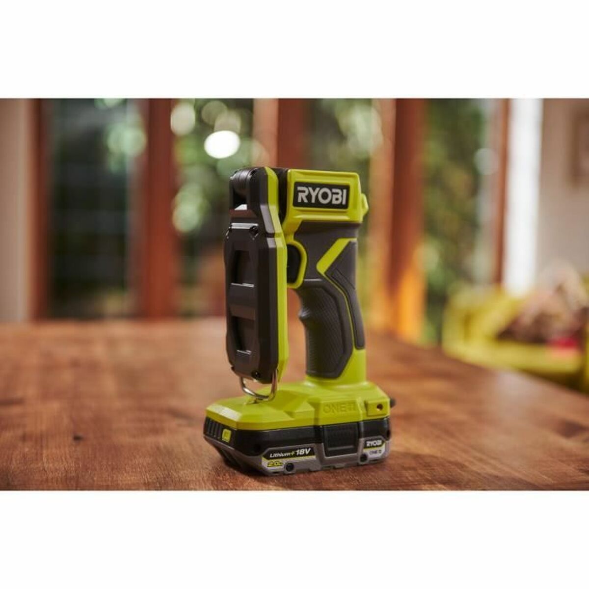 Zaklamp LED Ryobi 100 Lm Groen Grijs