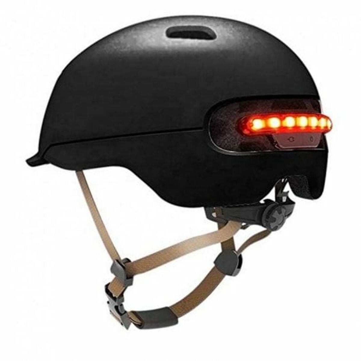 Hjelm til Elektrisk Løbehjul Sort LED Lys 60-62 cm
