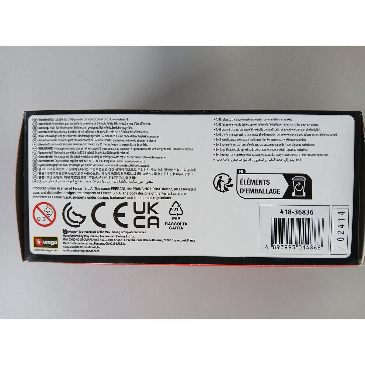 Samochód Ferrari 1:43