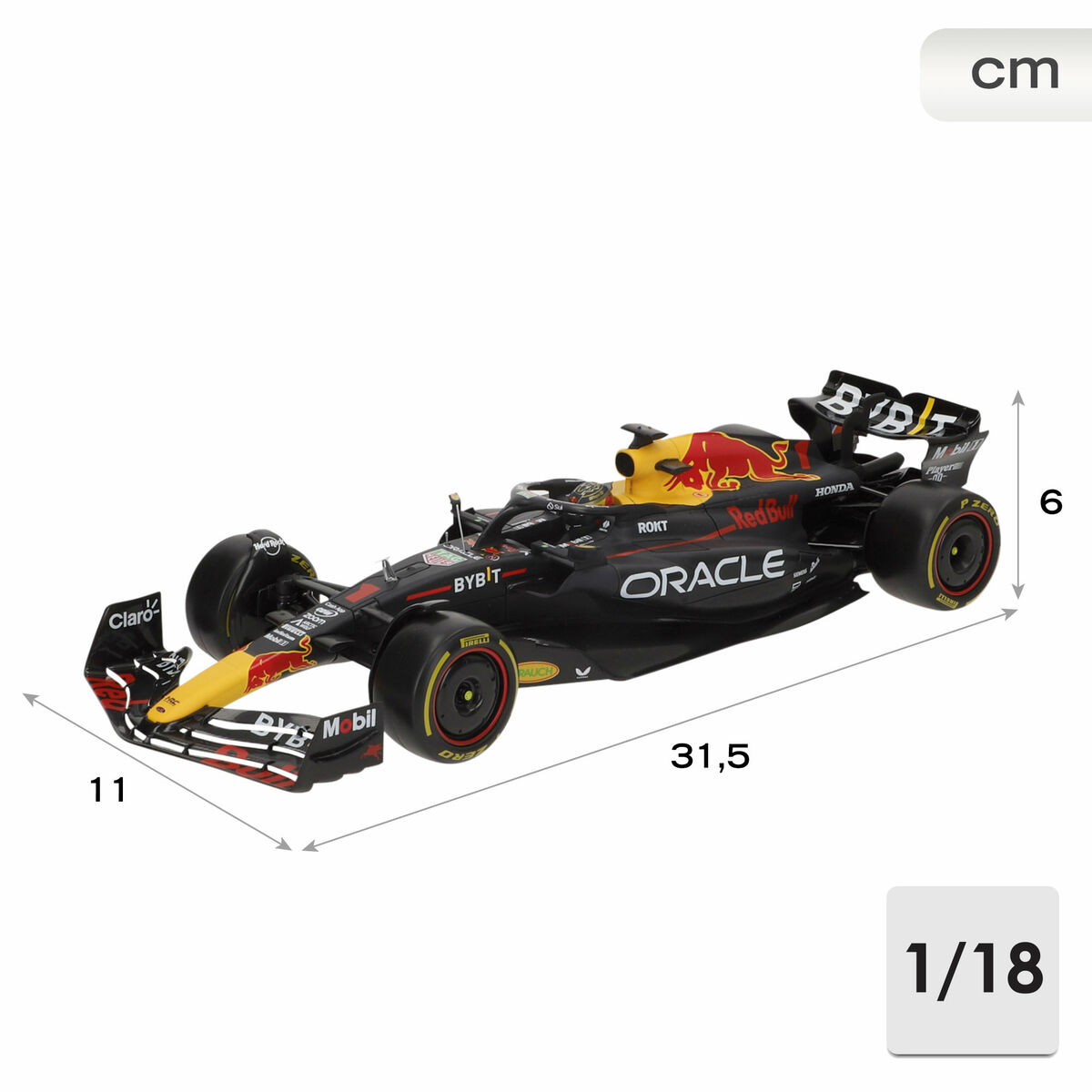 Samochód Bburago F1 Race Oracle Red Bull Racing RB19 1:18