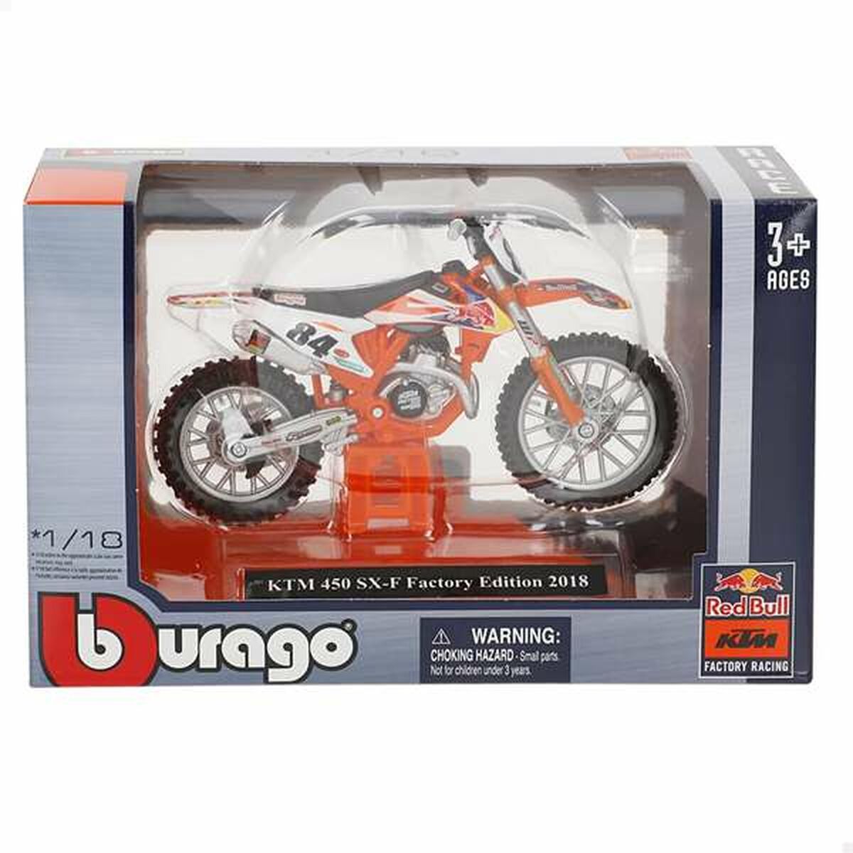 Image secondaire de Motocyclette Colorbaby Wrb Ktm Cross 1:18