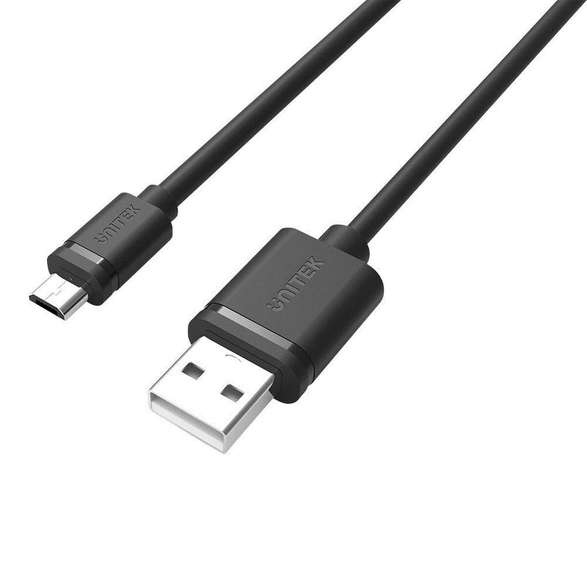Câble USB vers micro USB Unitek Y-C455GBK Noir 2 m