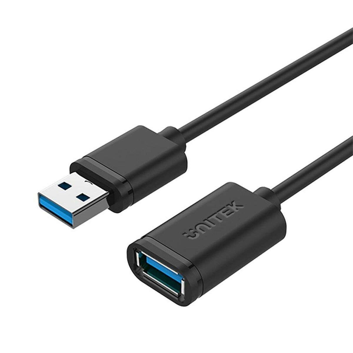 Câble USB Unitek Y-C459GBK Prise Mâle/Prise Femelle Noir 2 m