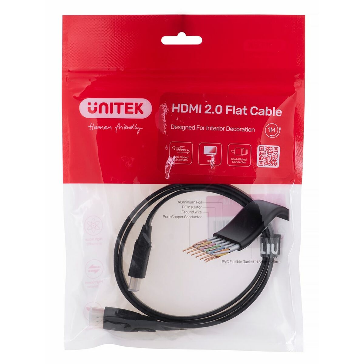 Afbeeldingen van HDMI Cable Unitek C11063BK-1M Black 1 m