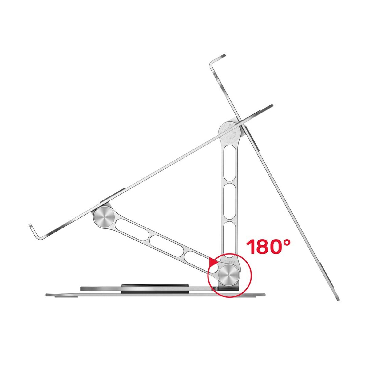 Afbeeldingen van Folding and Adjustable Laptop Stand Unitek OT180SL01 Aluminium