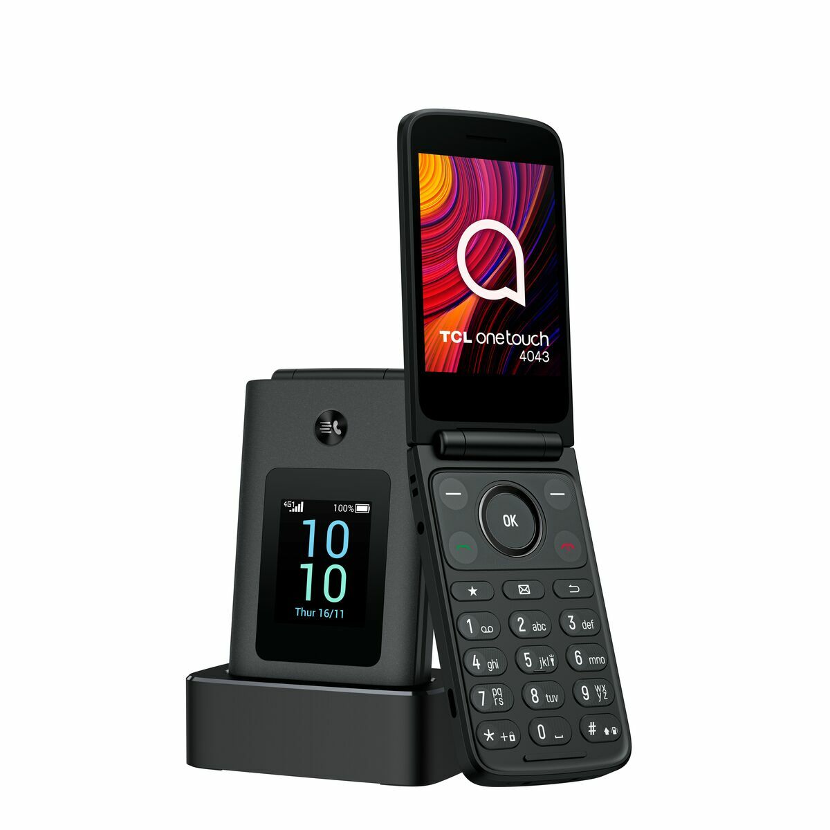 Afbeeldingen van Mobile telephone for older adults TCL One Touch 4043D Grey 512 MB RAM 2,8"