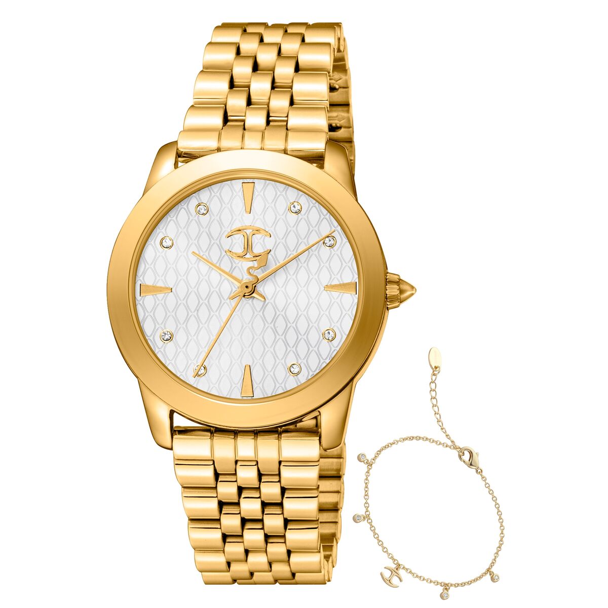 Si vous aimez suivre les dernières tendances en matière de mode et accessoires, achetez Montre Femme Just Cavalli au meilleur prix. Fonctions: DateMultifonctionChronographe24 heuresType: Boucles d´oreillesType de mouvement: QuartzInclut: Le coffret de la marque est inclusBraceletVerre: MinéralDiamètre du boîtier de la montre: Ø 20 mmImperméabilité: 5 atmGenre: FemmeLiens supplémentaires: NonType de montre: Montre-bracelet