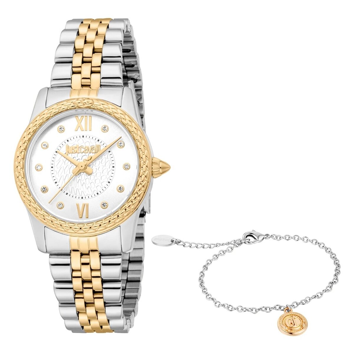 Γυναικεία Ρολόγια Just Cavalli ANIMALIER SPECIAL PACK + BRACELET Χρυσό (Ø 30 mm)