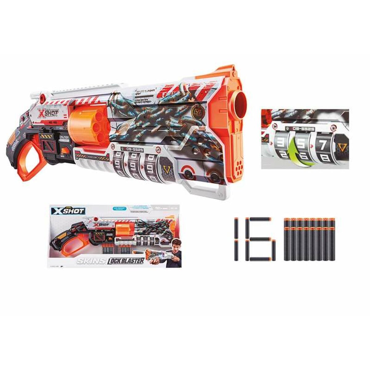 Dartpistole Zuru Skins X-Shot Lock Blaster