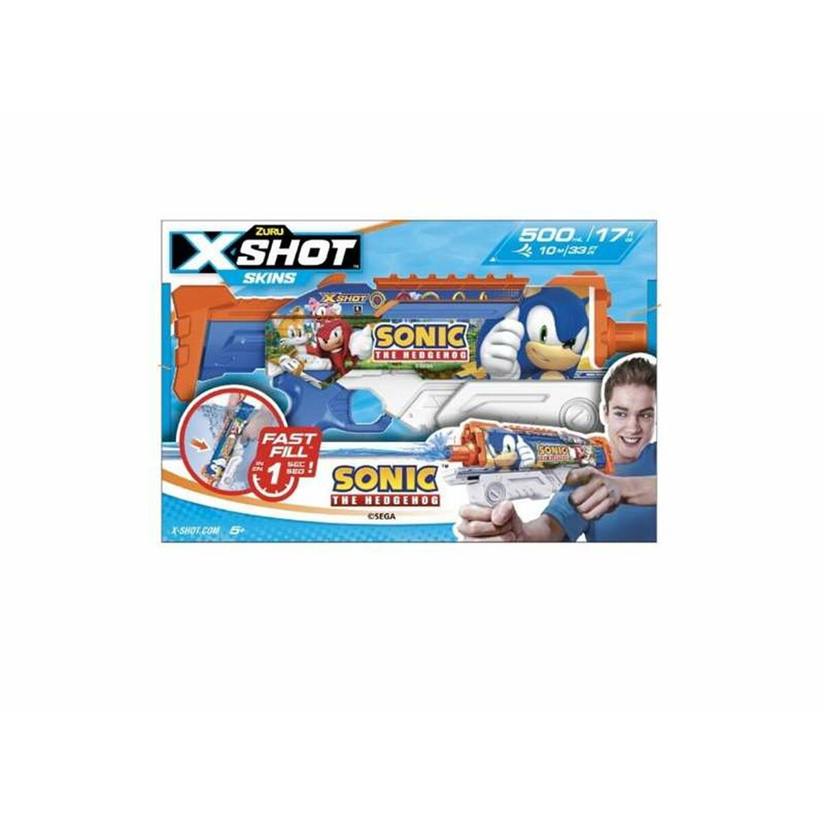 Pistolet à Eau Sonic X-Shot Skins Hyperload 35 x 6 x 23 cm