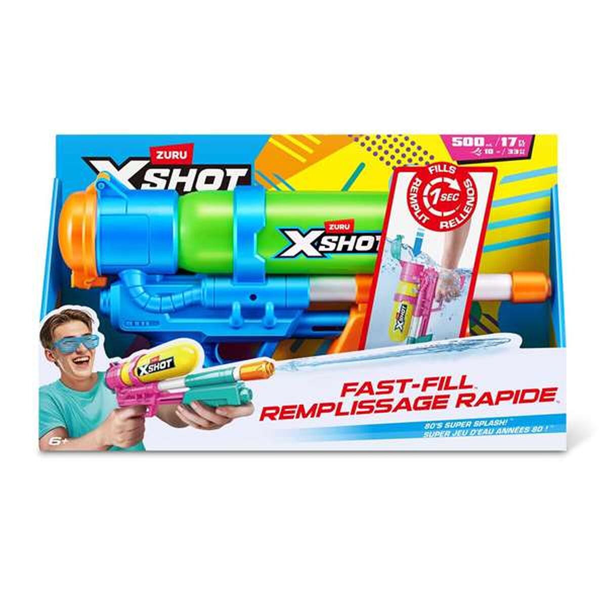 Waterpistool Zuru  X-Shot Retro 80's Super Splash 22 X 40 X 7,6 CM
