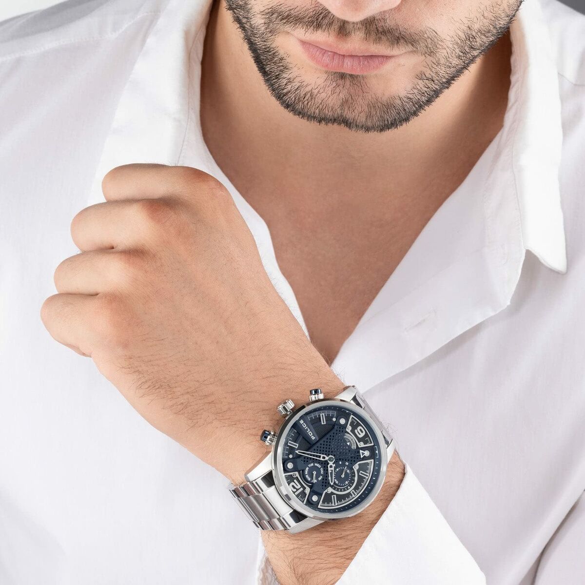 Image secondaire de Montre Homme Police (Ø 48 mm)