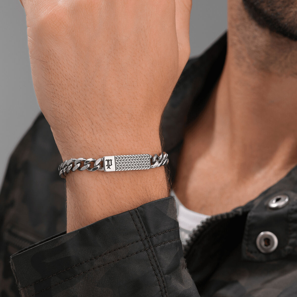 Armband Heren Police PEAGB0078101 Zilverkleurig