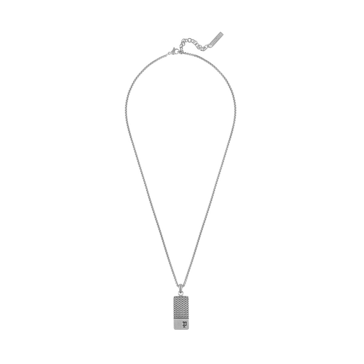 Ketting Heren Police PEAGN0078101 Zilverkleurig