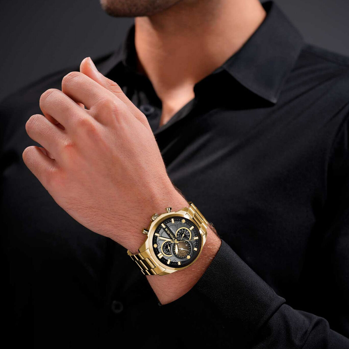 Horloge Heren Police PEWGK0039208 Gouden