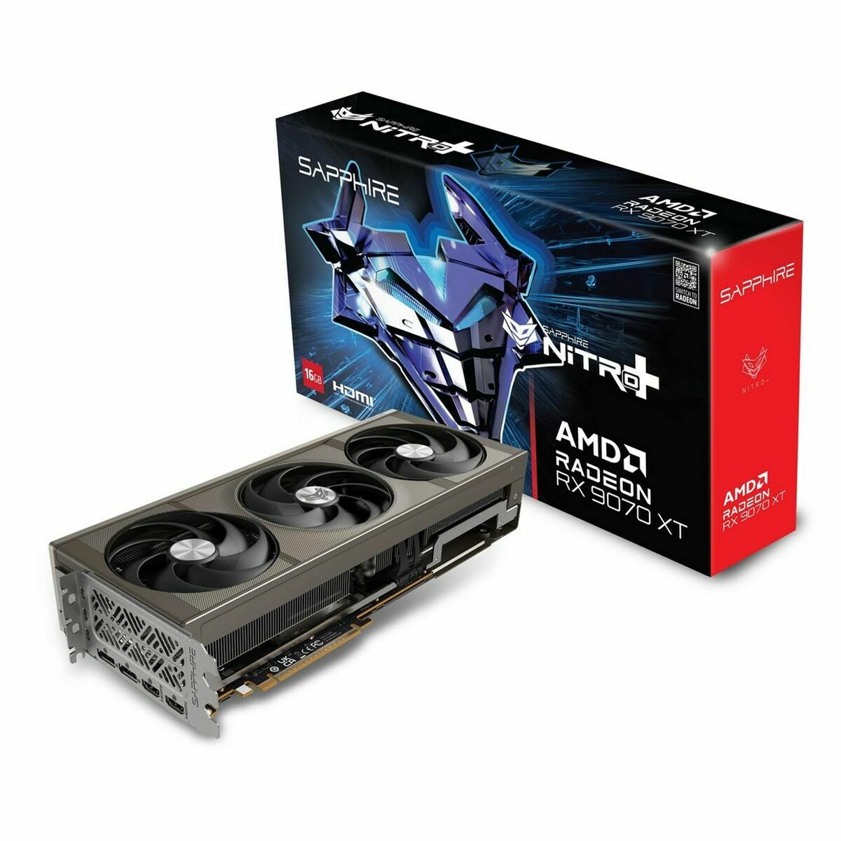 Afbeeldingen van Graphics card Sapphire 11348-01-20G radeon rx 9070 xt 16 GB GDDR6