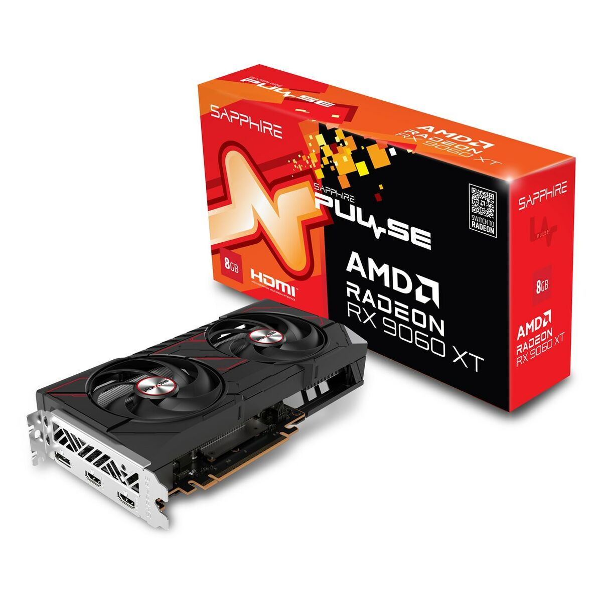 Afbeeldingen van Graphics card Sapphire PULSE AMD RADEON RX 9060 XT GAMING OC RADEON RX 9060 XT 8 GB GDDR6