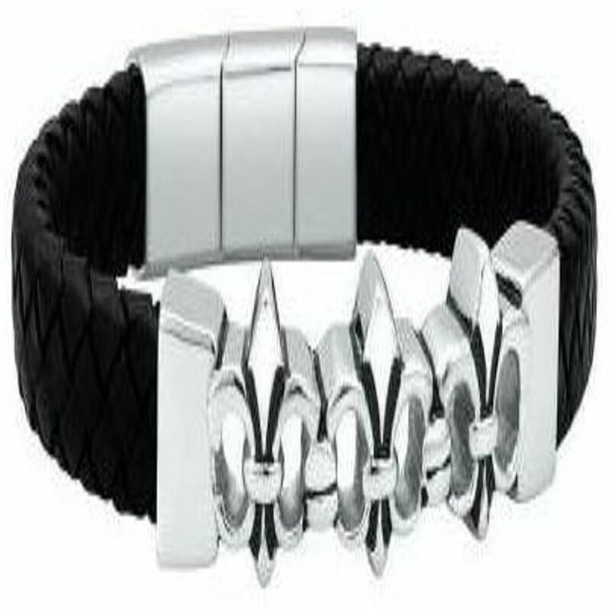 Armband Heren Police Leer 20 cm