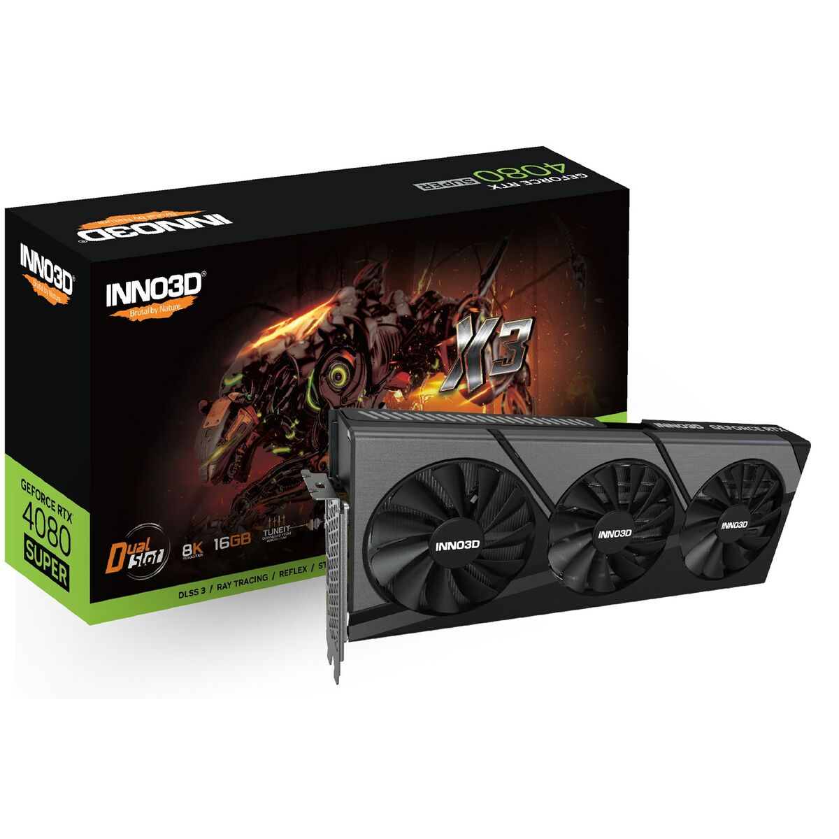 Grafikkort INNO3D N408S3-166X-18703552 16 GB GDDR6 GEFORCE RTX 4080 SUPER