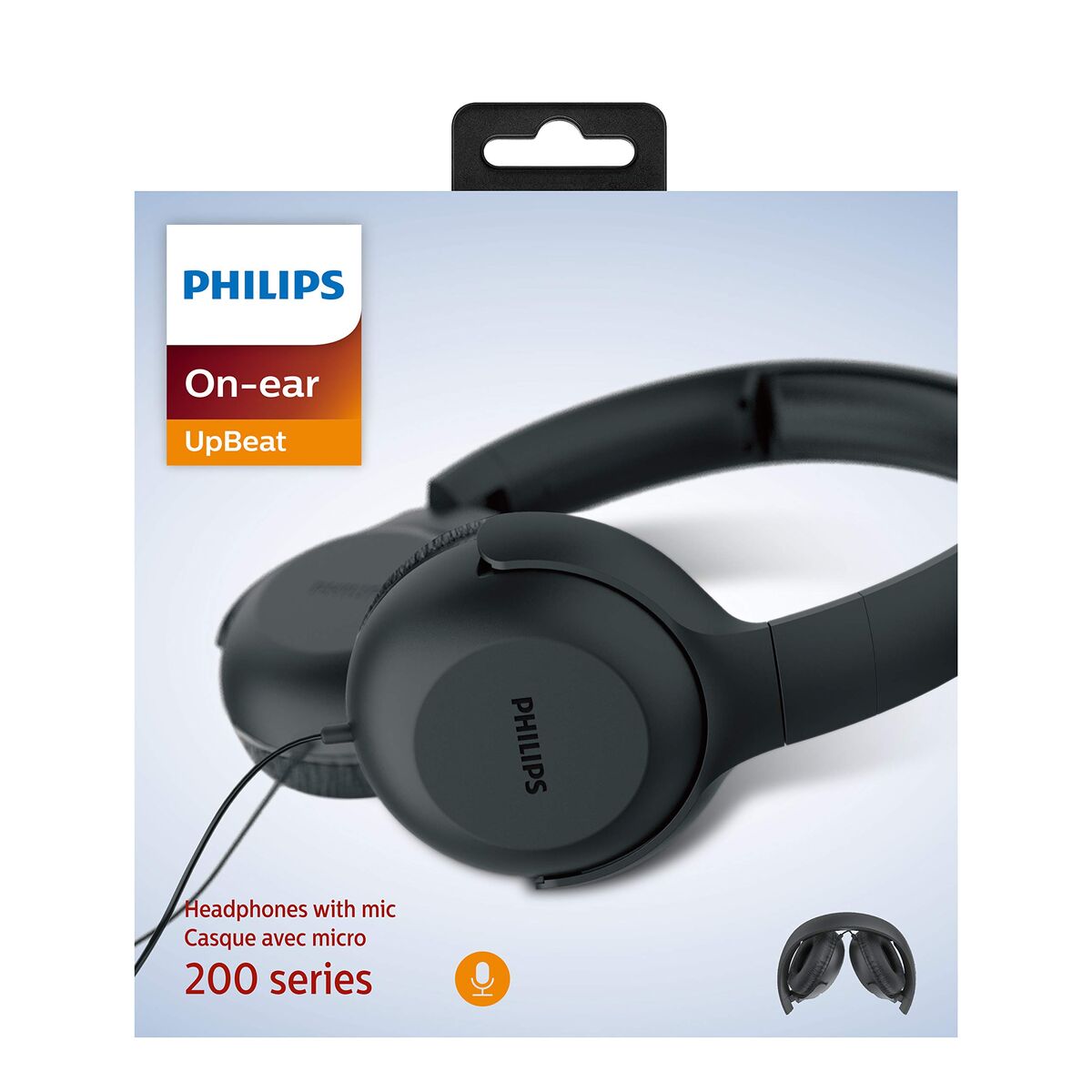 Headphones with Headband Philips TPV UH 201 BK Black