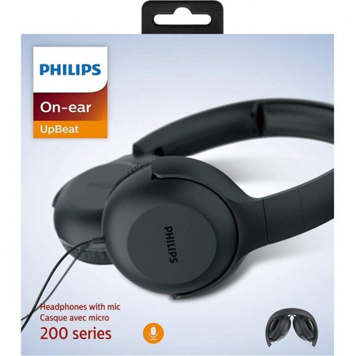 Headphones with Headband Philips TPV UH 201 BK Black