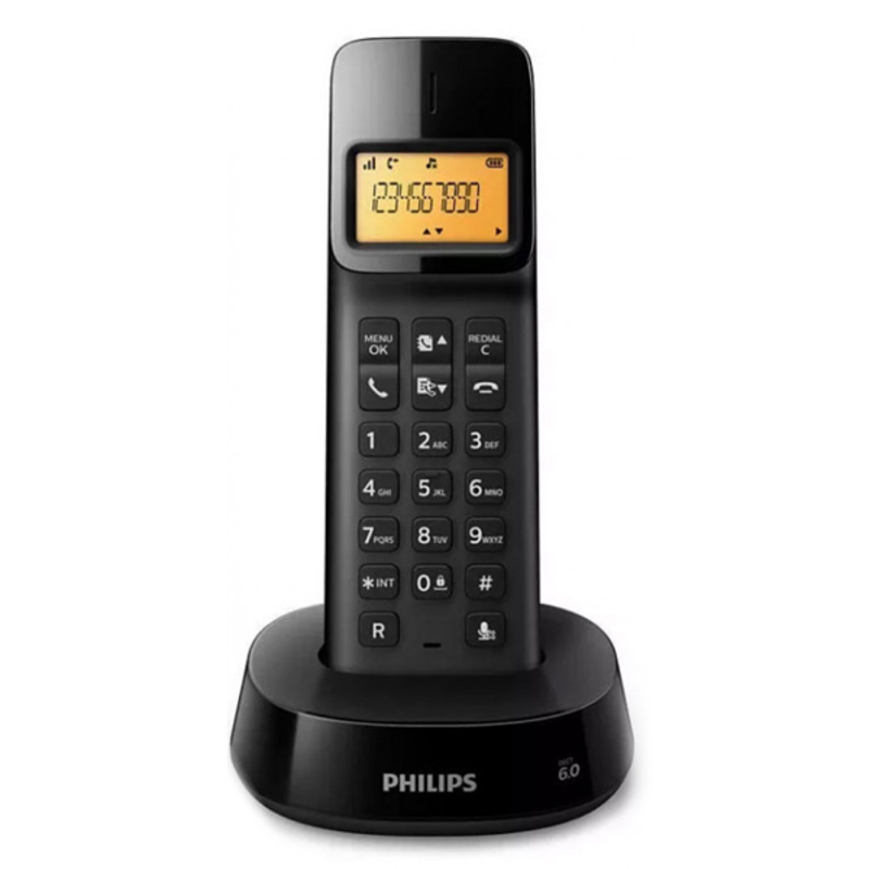 Wireless Phone Philips D16 1,6" 300 mAh GAP Black (Refurbished A+)