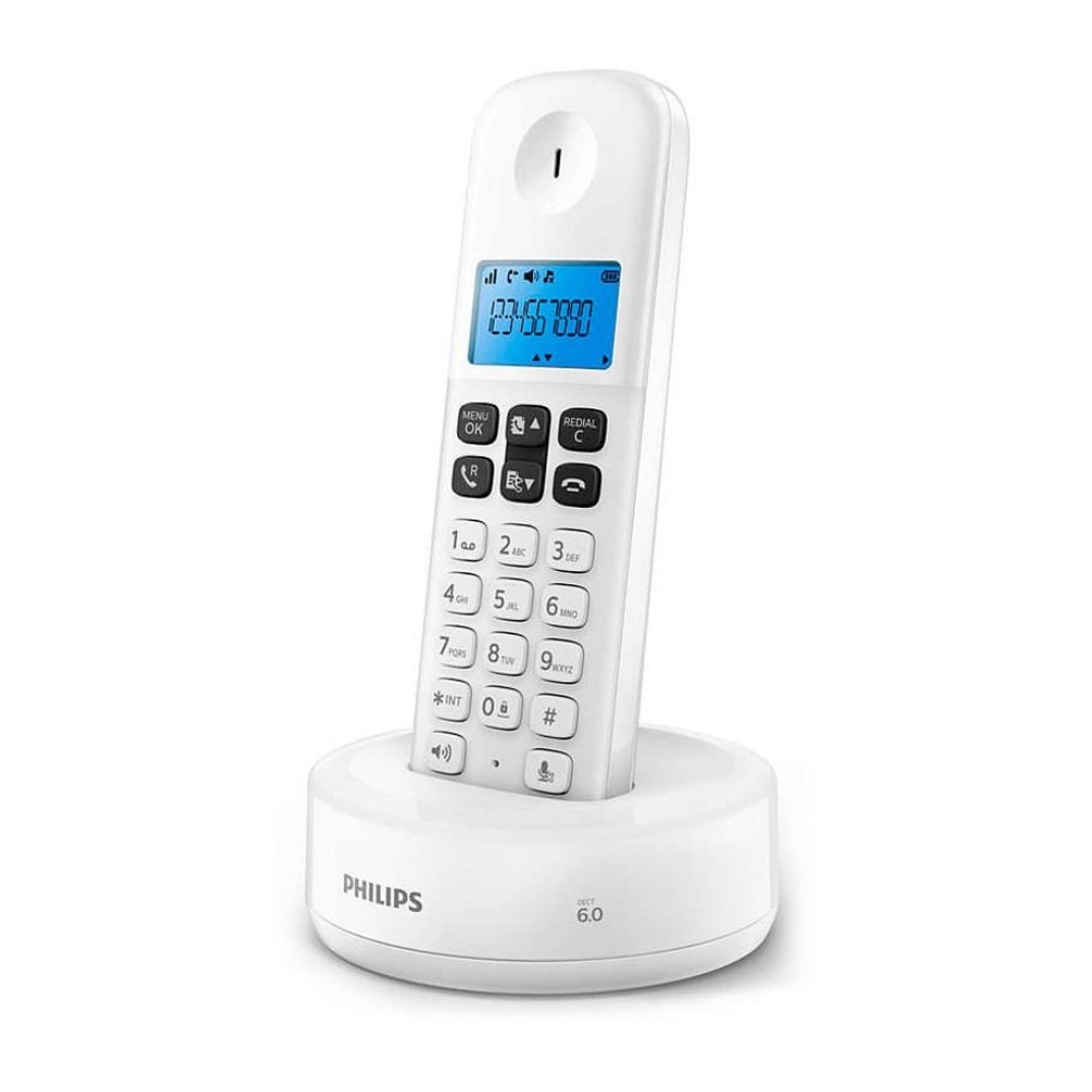 Teléfono Fijo Philips D1611W/34 1,6" Blanco