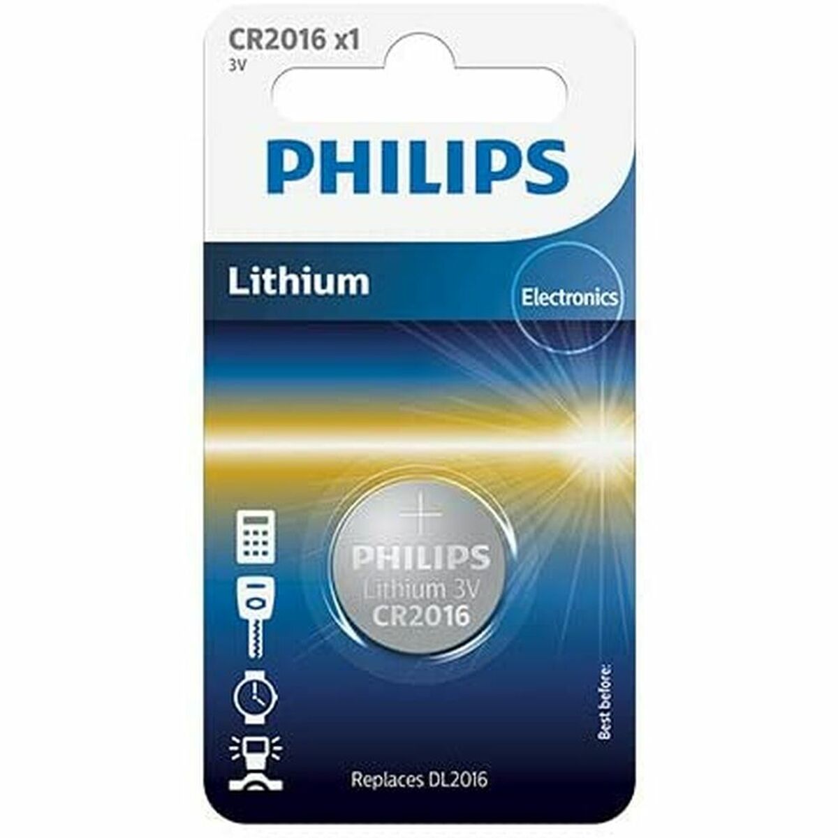 Batterier Philips CR2016/01B