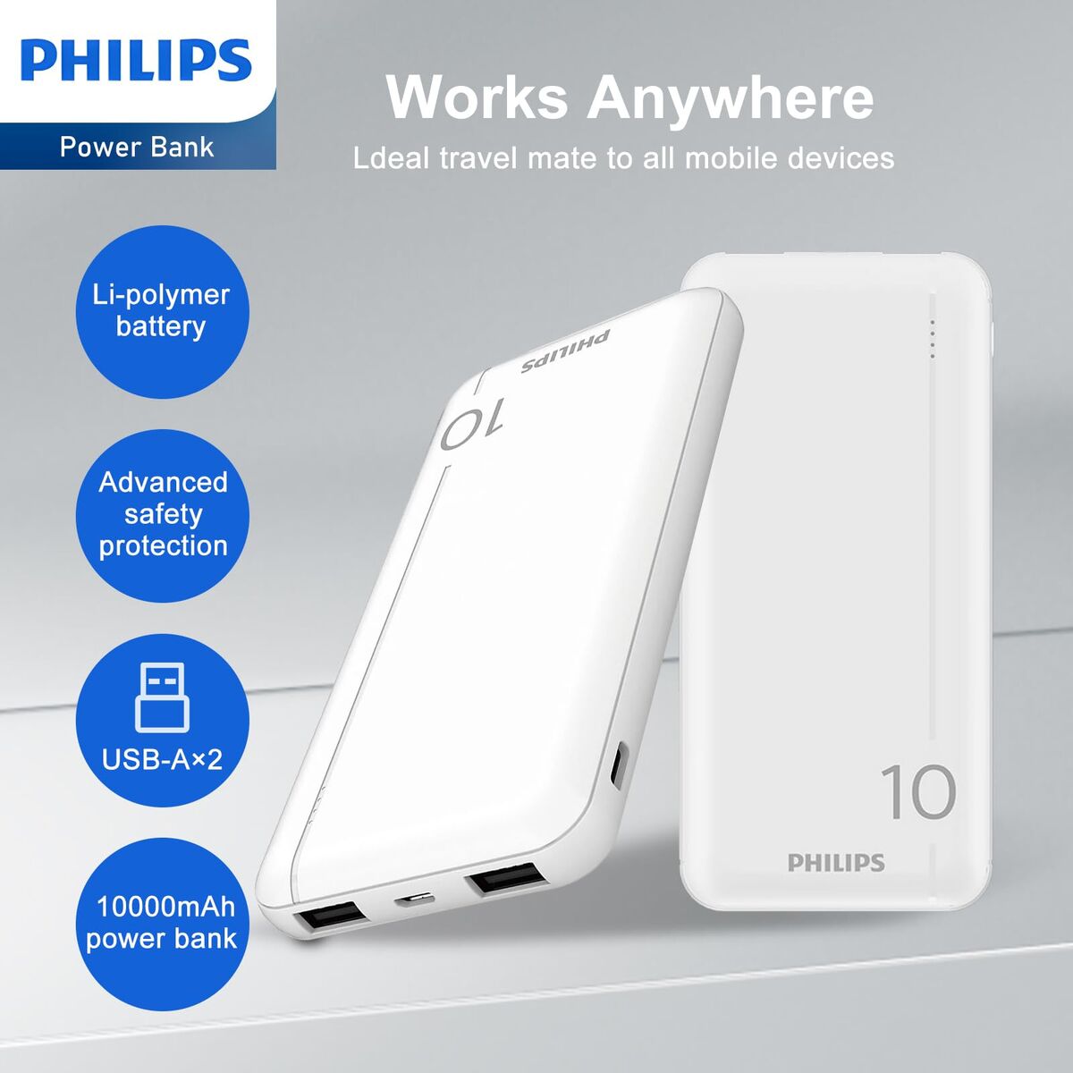 Powerbank Philips DLP1810NW/62